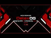 a black and red background with the words delex og