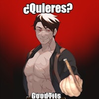 a man holding a cigarette with the caption que quieres? gooddirts