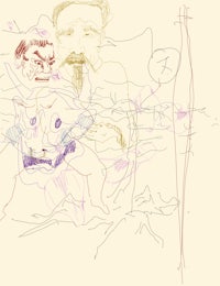 a drawing of a man and a woman