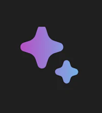 a purple and purple star on a black background