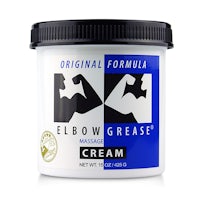 a jar of elbow grease cream on a white background