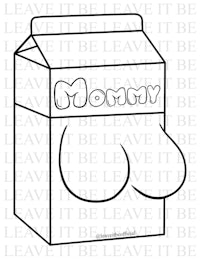 a milk carton with the words mommy on it