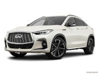 the white 2019 infiniti qx50