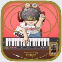 an image of a girl with headphones and a keyboard