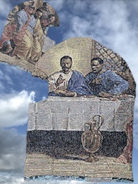 the last supper mosaic