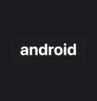 a black background with the word android on it