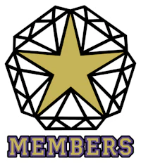 a star with the word members on it