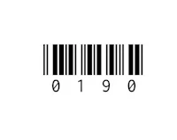 a bar code on a white background