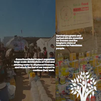 a group of people are standing in front of a group of people