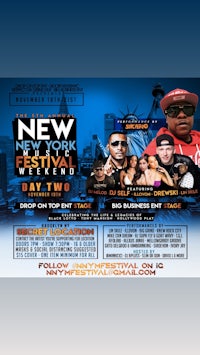 a flyer for the new york music festival