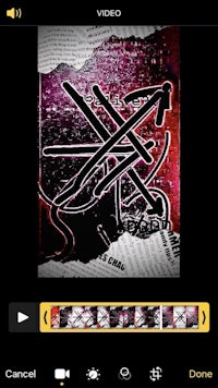 a screenshot of a video player on an iphone