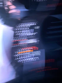 a blurry image of a person driving a car
