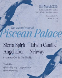 a poster for the second annual piercean palace