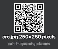 a qr code with the words crojg 250 x 250 pixels