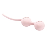 a pink sex toy on a white background
