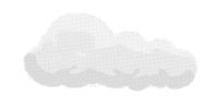 a black and white image of a cloud on a white background