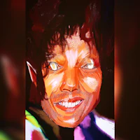 a painting of michael jackson smiling