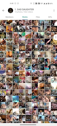 a picture of a woman with many pictures on her phone