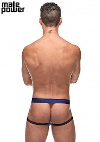 male power thong - blue