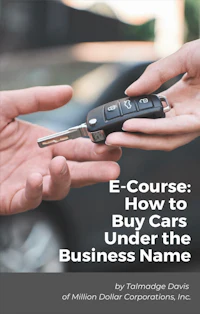 e-course how to buy cars under the business name