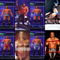 wwe wrestlers in different poses