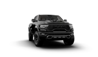 a black pickup truck on a black background