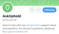 a twitter account with the words askuphold