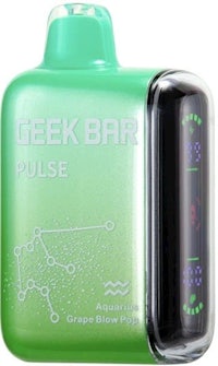 a green gadget with the words geek bar pulse on it
