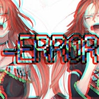 two anime girls with red hair and the word ero