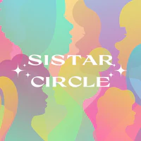 a colorful background with the words sister circle