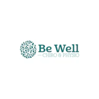 a logo for be well chiro & physi