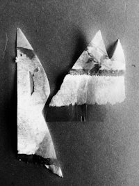 a black and white photo of a piece of paper