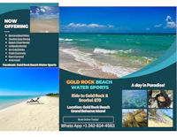 gold rock beach water sports flyer design