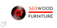 segwood furniture logo on a black background