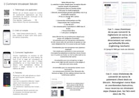 a flyer with instructions on how to use a credit card