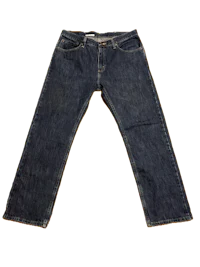 a pair of jeans on a black background