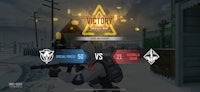 a screenshot of a game with the word victory on it