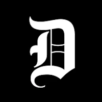 the detroit tigers logo on a black background