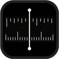 an app with a ruler on it