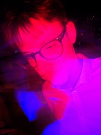 a man wearing glasses