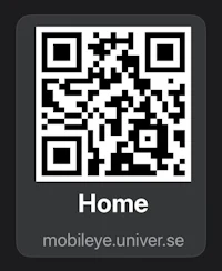 a qr code with the word home on it
