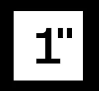 a white square with the number 1 on it