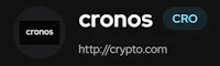 a black background with the words crono and crypto