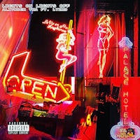 a neon sign in front of a neon sign in front of a neon sign in front of a neon sign in front of a