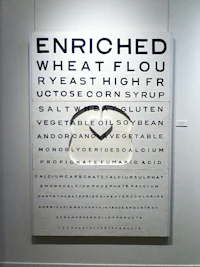 a poster with the words enriched wheat flour on it