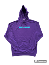 a purple hoodie with the word tangerine on it