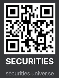 a qr code with the word security on it
