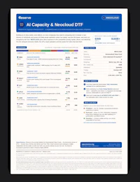 a screenshot of a page with the words at capacity and a nedd dfp