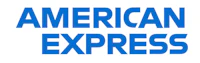 the american express logo on a white background