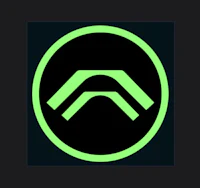 a green circle with an arrow in it